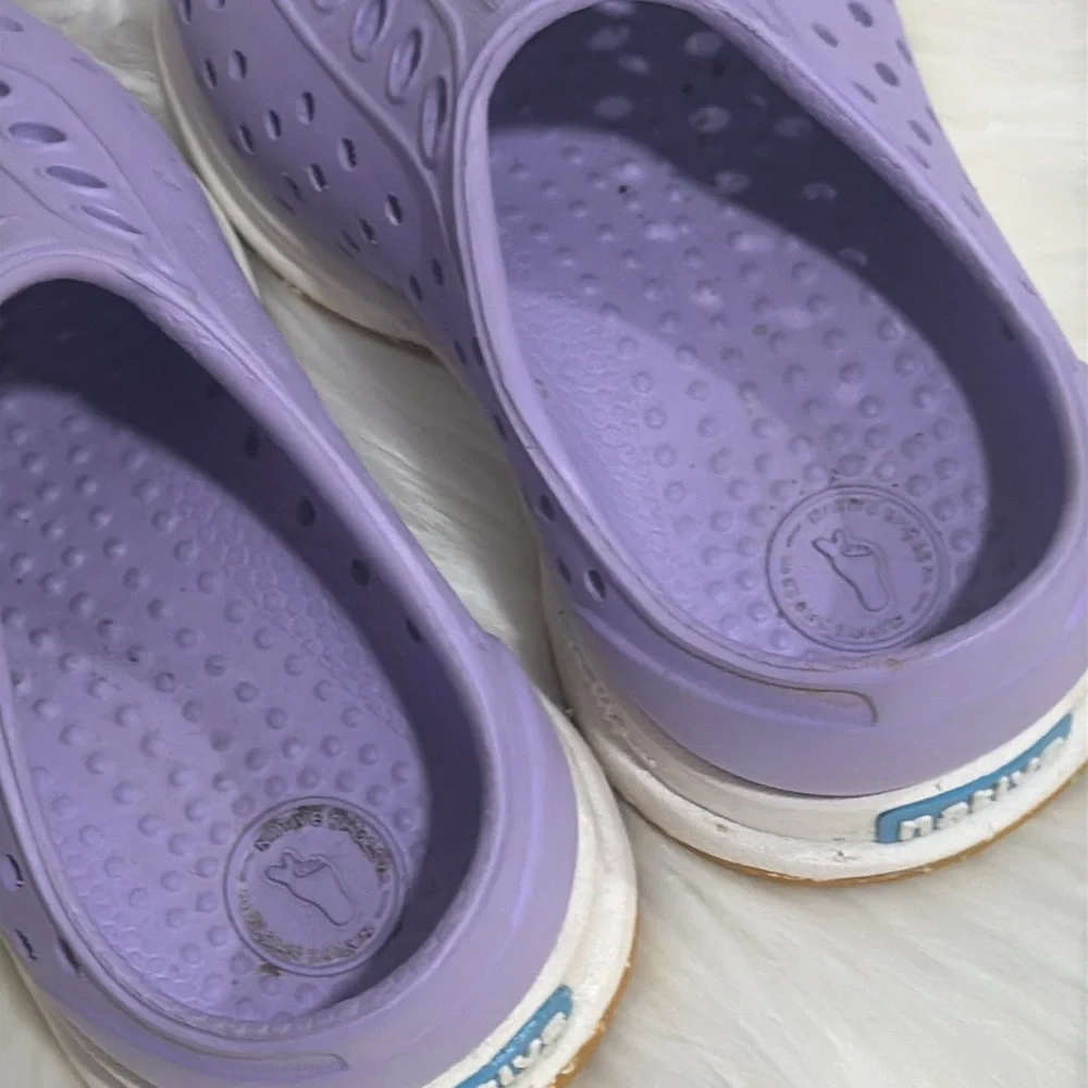 Native Baby Girls Lavender Slip on Shoes